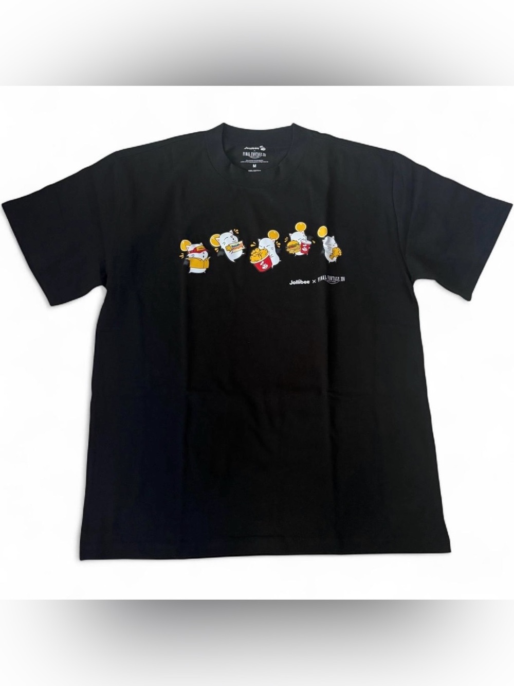 Jollibee x Final Fantasy XIV Moogle Black Graphic Tee